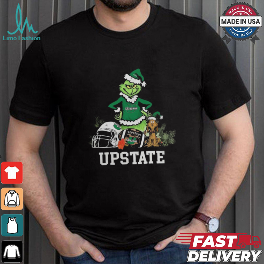 NCAA Grinch Shirt The Grinch And USC Upstate Christmas T Shirt NCAA Grinch Shirt The Grinch And USC Upstate Christmas T Shirt