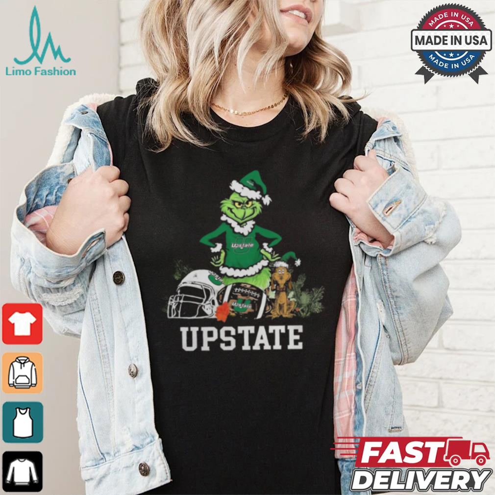NCAA Grinch Shirt The Grinch And USC Upstate Christmas T Shirt NCAA Grinch Shirt The Grinch And USC Upstate Christmas T Shirt