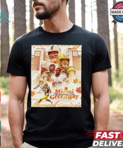 NFL Miami Dolphins Vs Green Bay Packers On Thanksgiving Day Poster t shirt