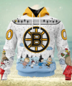 NHL Boston Bruins Special Peanuts Ice Skating Design Hoodie