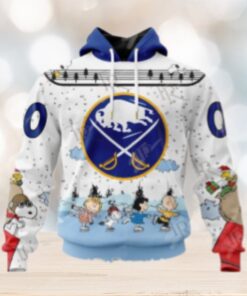 NHL Buffalo Sabres Special Peanuts Ice Skating Design Hoodie