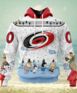 NHL Carolina Hurricanes Special Peanuts Ice Skating Design Hoodie