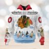 NHL Carolina Hurricanes Special Peanuts Ice Skating Design Hoodie