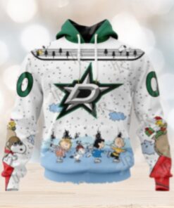 NHL Dallas Stars Special Peanuts Ice Skating Design Hoodie