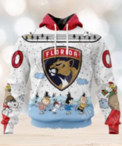 NHL Florida Panthers Special Peanuts Ice Skating Design Hoodie