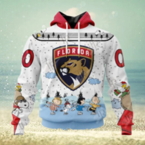 NHL Florida Panthers Special Peanuts Ice Skating Design Hoodie