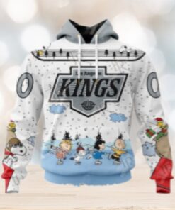NHL Los Angeles Kings Special Peanuts Ice Skating Design Hoodie