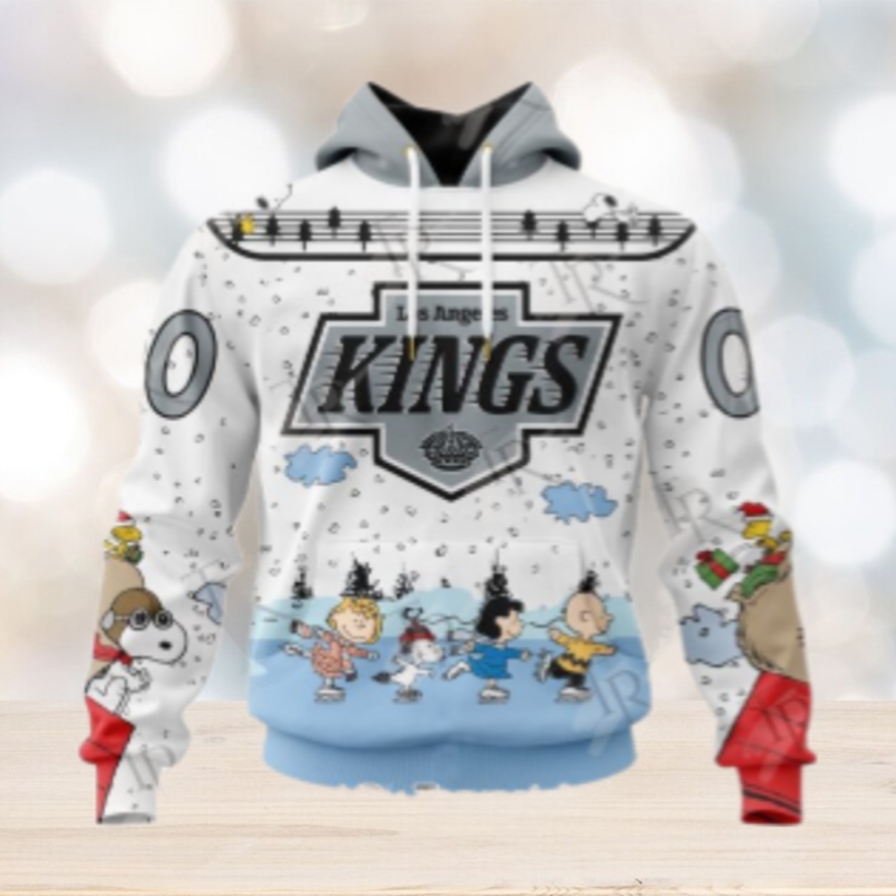 NHL Los Angeles Kings Special Peanuts Ice Skating Design Hoodie NHL Los Angeles Kings Special Peanuts Ice Skating Design Hoodie
