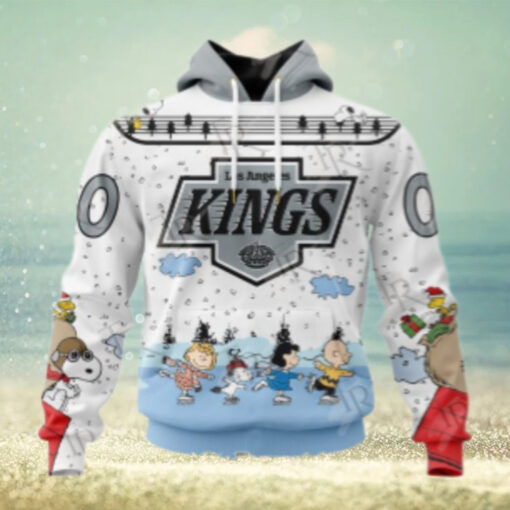 NHL Los Angeles Kings Special Peanuts Ice Skating Design Hoodie