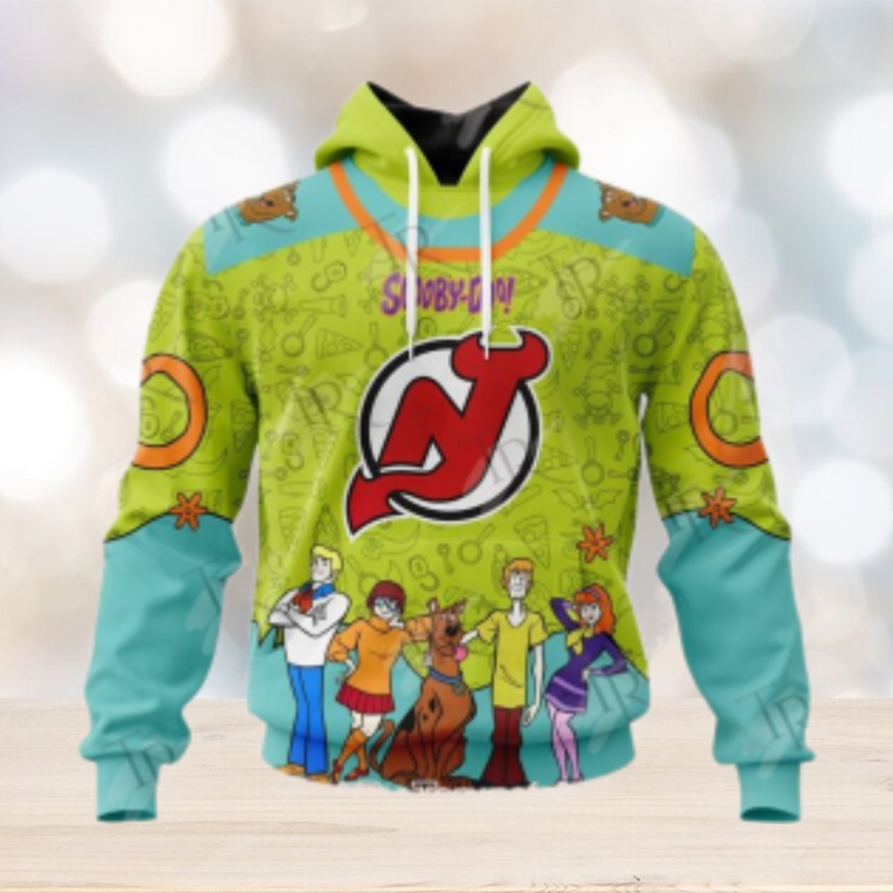 NHL New Jersey Devils Special Scooby Doo Design Hoodie NHL New Jersey Devils Special Scooby Doo Design Hoodie