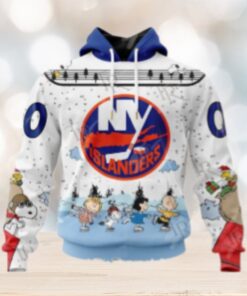 NHL New York Islanders Special Peanuts Ice Skating Design Hoodie