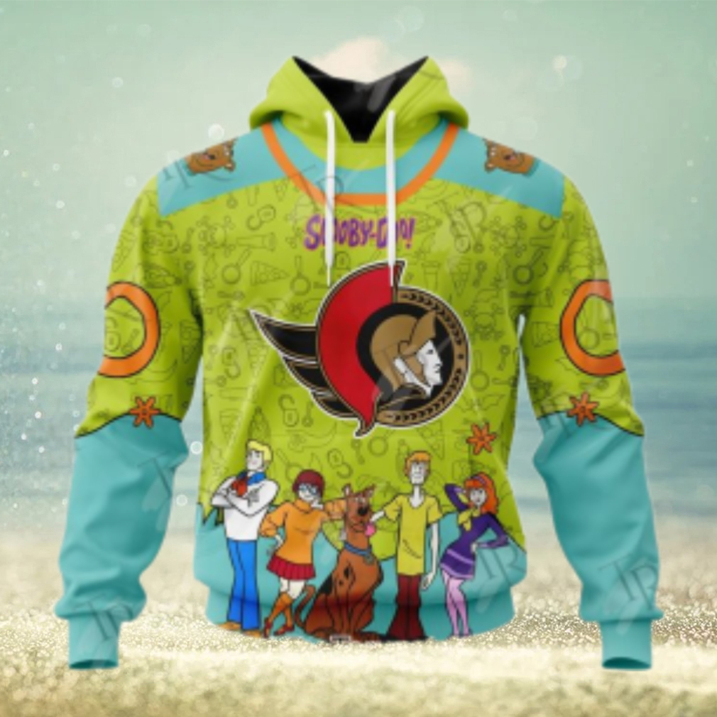NHL Ottawa Senators Special Scooby Doo Design Hoodie NHL Ottawa Senators Special Scooby Doo Design Hoodie
