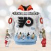 NHL Ottawa Senators Special Peanuts Ice Skating Design Hoodie