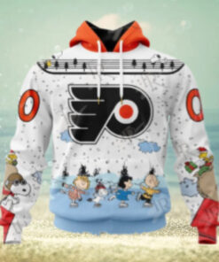 NHL Philadelphia Flyers Special Peanuts Ice Skating Design Hoodie