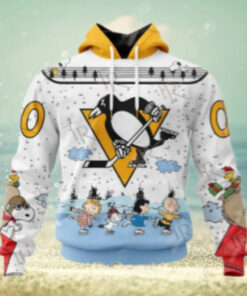 NHL Pittsburgh Penguins Special Peanuts Ice Skating Design Hoodie