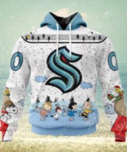 NHL Seattle Kraken Special Peanuts Ice Skating Design Hoodie