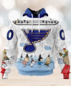NHL St. Louis Blues Special Peanuts Ice Skating Design Hoodie