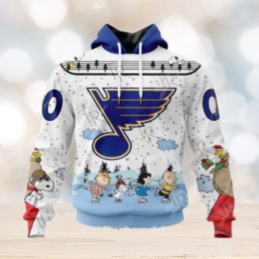 NHL St. Louis Blues Special Peanuts Ice Skating Design Hoodie
