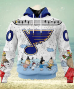 NHL St. Louis Blues Special Peanuts Ice Skating Design Hoodie