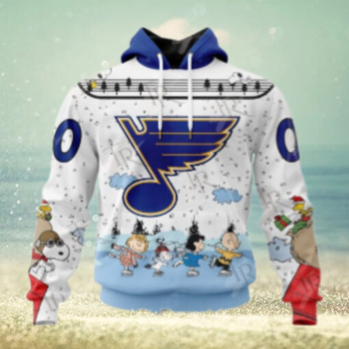 NHL St. Louis Blues Special Peanuts Ice Skating Design Hoodie