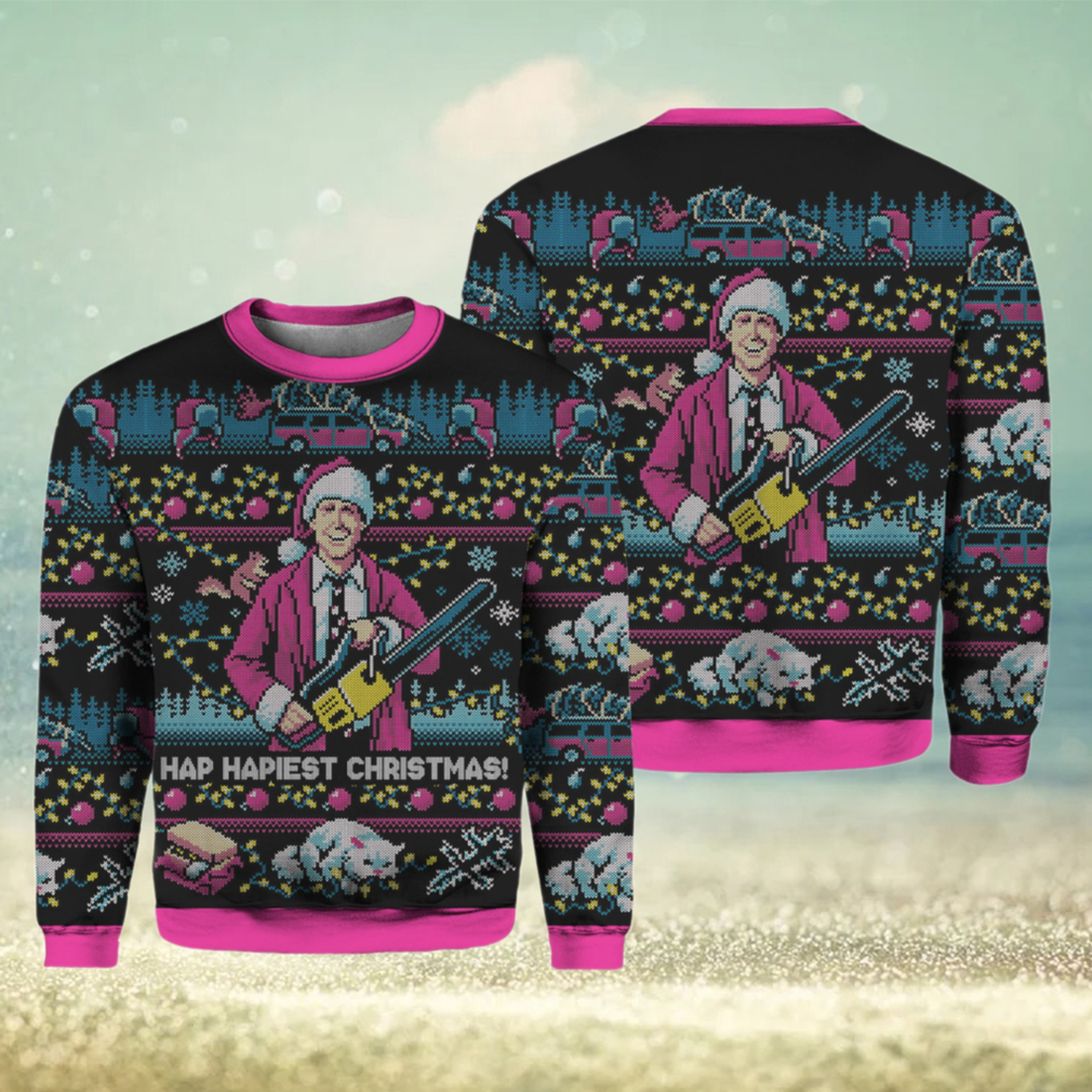 National Lampoons Vacation Hap Hapiest Christmas Sweater National Lampoons Vacation Hap Hapiest Christmas Sweater