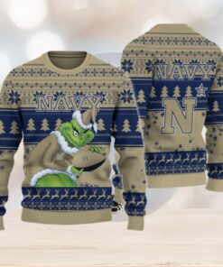Navy Midshipmen Grinch Ugly Christmas Sweater
