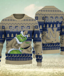 Navy Midshipmen Grinch Ugly Christmas Sweater