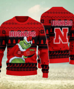 Nebraska Cornhuskers Grinch Ugly Christmas Sweater