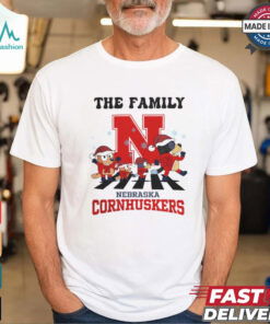 Nebraska Cornhuskers X Family Bluey Merry Christmas 2024 Shirt