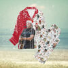 Sammy Hagar Red Rocker Christmas Button Down Pajamas Set