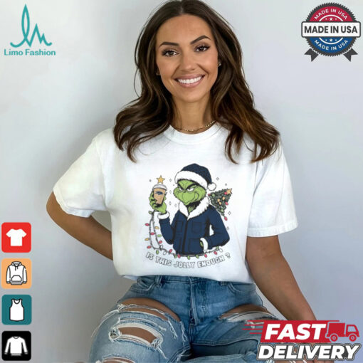 Nevada Wolf Pack x Santa Grinch Is This Jolly Enough Merry Christmas Shirt
