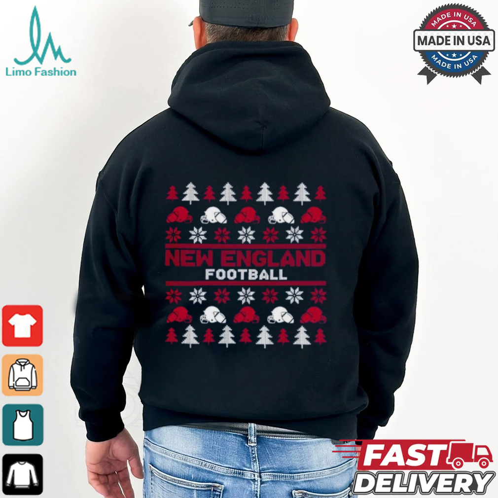 New England Football Pattern Christmas Shirt New England Football Pattern Christmas Shirt