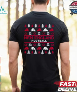 New England Football Pattern Christmas Shirt