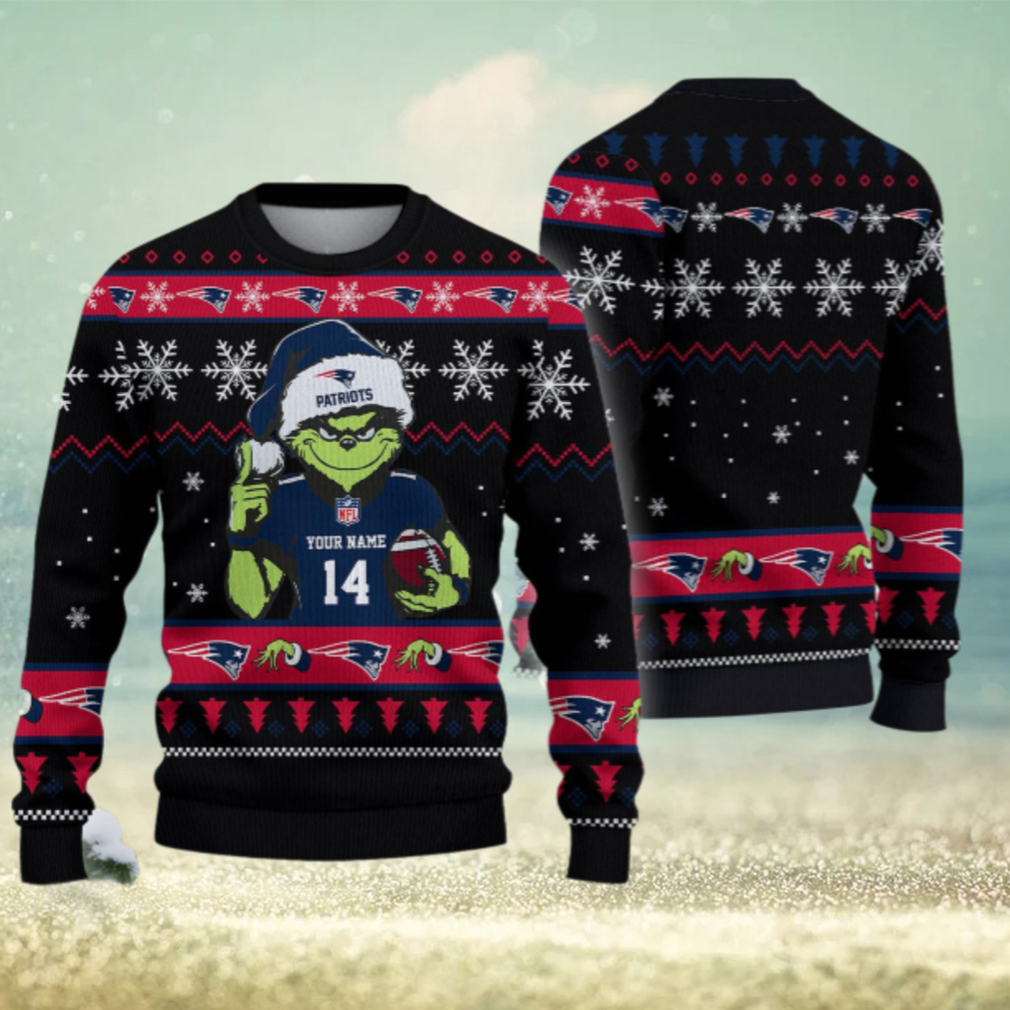 New England Patriots Custom Chrismas Ugly Sweater New England Patriots Custom Chrismas Ugly Sweater