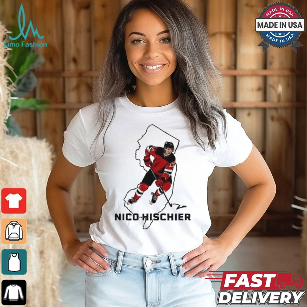 New Jersey Devils Nico Hischier State Star shirt New Jersey Devils Nico Hischier State Star shirt