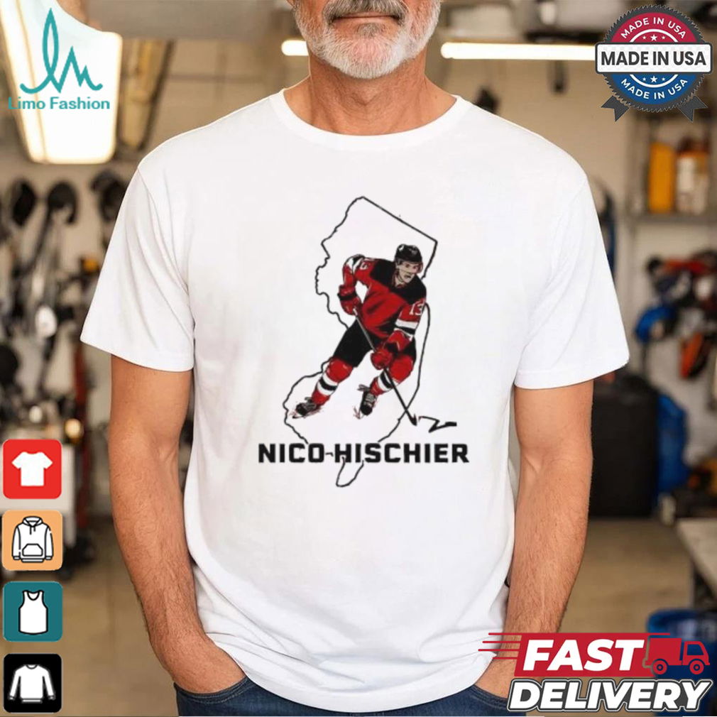 New Jersey Devils Nico Hischier State Star shirt New Jersey Devils Nico Hischier State Star shirt