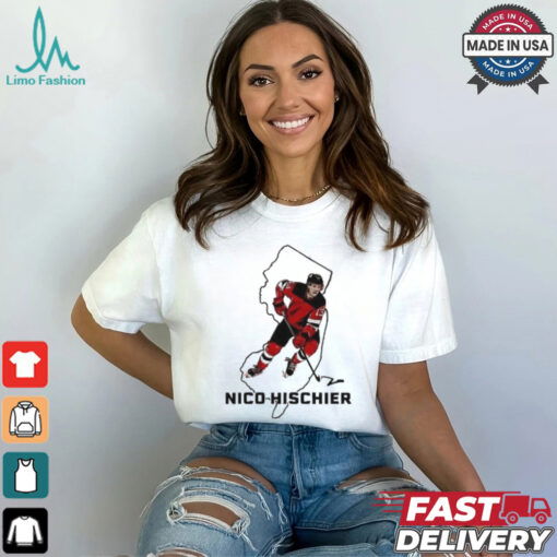 New Jersey Devils Nico Hischier State Star shirt