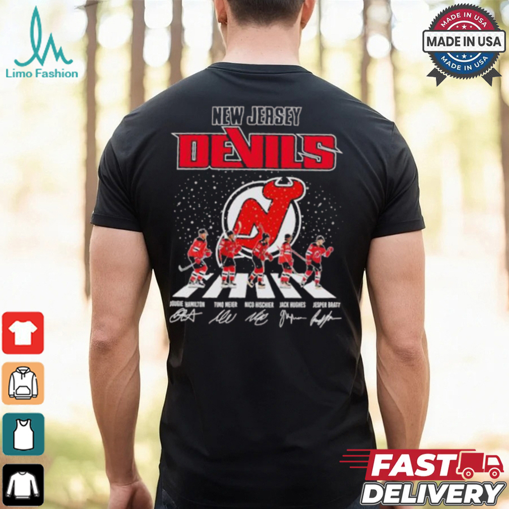New Jersey Hockey Abbey Road 2024 Signatures Shirt New Jersey Hockey Abbey Road 2024 Signatures Shirt