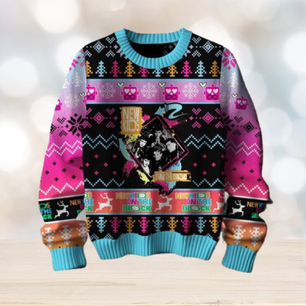 New Kids On The Block Band Chirstmas Gifts 2024 Xmas For Family And Friends Ugly Sweater New Kids On The Block Band Chirstmas Gifts 2024 Xmas For Family And Friends Ugly Sweater