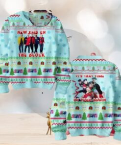 New Kids On The Block Its That Time Of Year Again Light Blue Chirstmas Gifts 2024 Xmas For Family And Friends Ugly Sweater