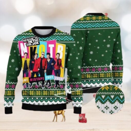 New Kids On The Block The Mixtape Tour Chirstmas Gifts 2024 Xmas For Family And Friends Ugly Sweater