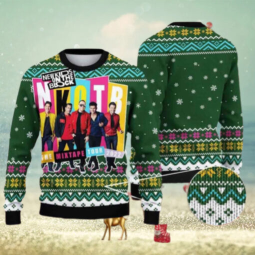 New Kids On The Block The Mixtape Tour Chirstmas Gifts 2024 Xmas For Family And Friends Ugly Sweater