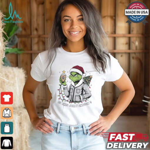 New Mexico Lobos x Santa Grinch Is This Jolly Enough Merry Christmas Shirt