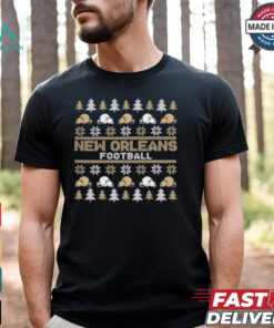 New Orleans Football Pattern Christmas Shirt