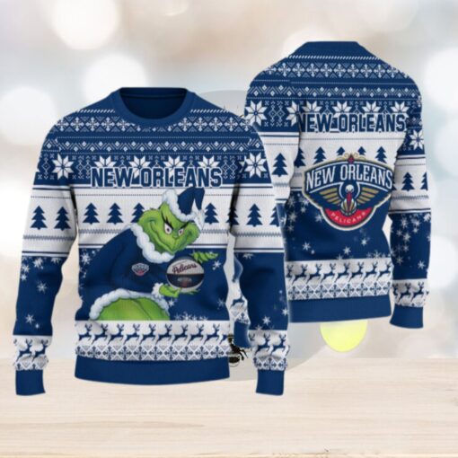 New Orleans Pelicans Grinch Christmas Ugly Sweater
