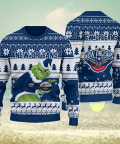 New Orleans Pelicans Grinch Christmas Ugly Sweater