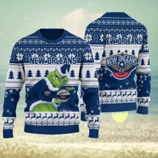 New Orleans Pelicans Grinch Christmas Ugly Sweater