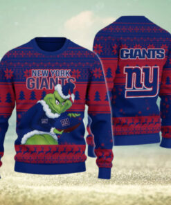 New York Giants Grinch Ugly Christmas Sweater