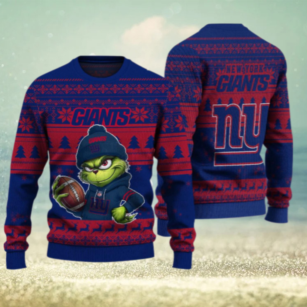 New York Giants The Grinch Ugly Christmas Sweater NFL Xmas Gift New York Giants The Grinch Ugly Christmas Sweater NFL Xmas Gift