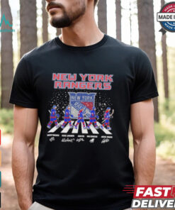 New York Hockey Team Abbey Road Christmas Shirt